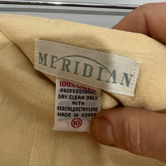 Vintage 100% Linen Pencil Skirt by Meridian - Picture 3 of 3
